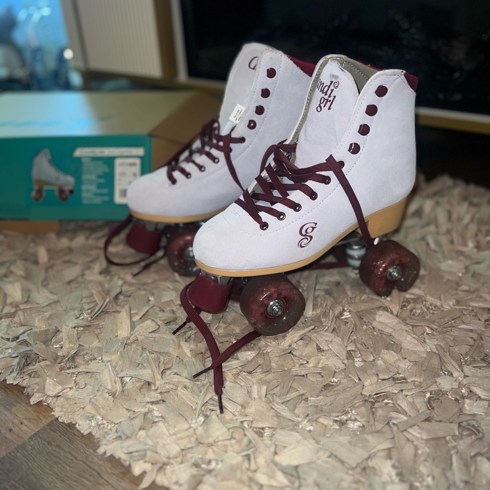 Candi Grl Carlin Blue/Burgundy Roller Skates